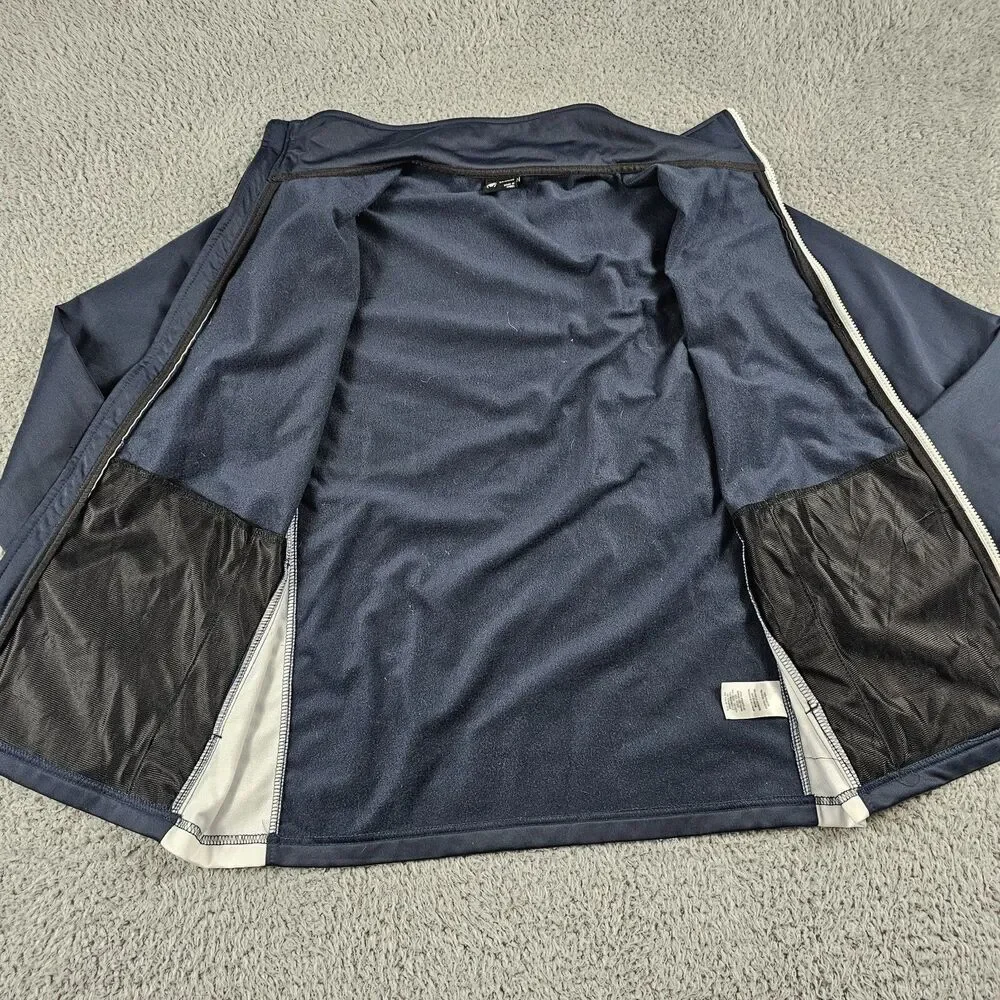 Spyder Track Jacket Mens Medium Navy Full Zip Stretch Athleisure Lightweight